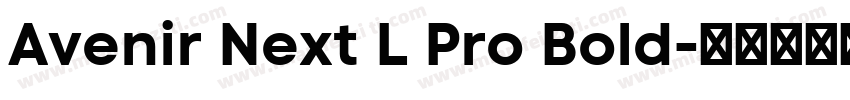 Avenir Next L Pro Bold字体转换